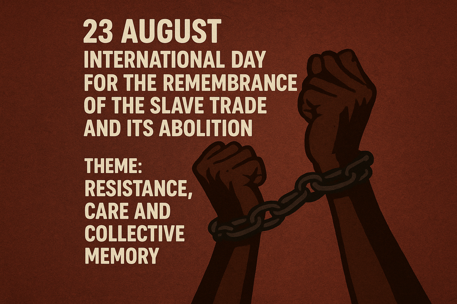 23 August – International Day for the Remembrance of the Slave Trade and its Abolition