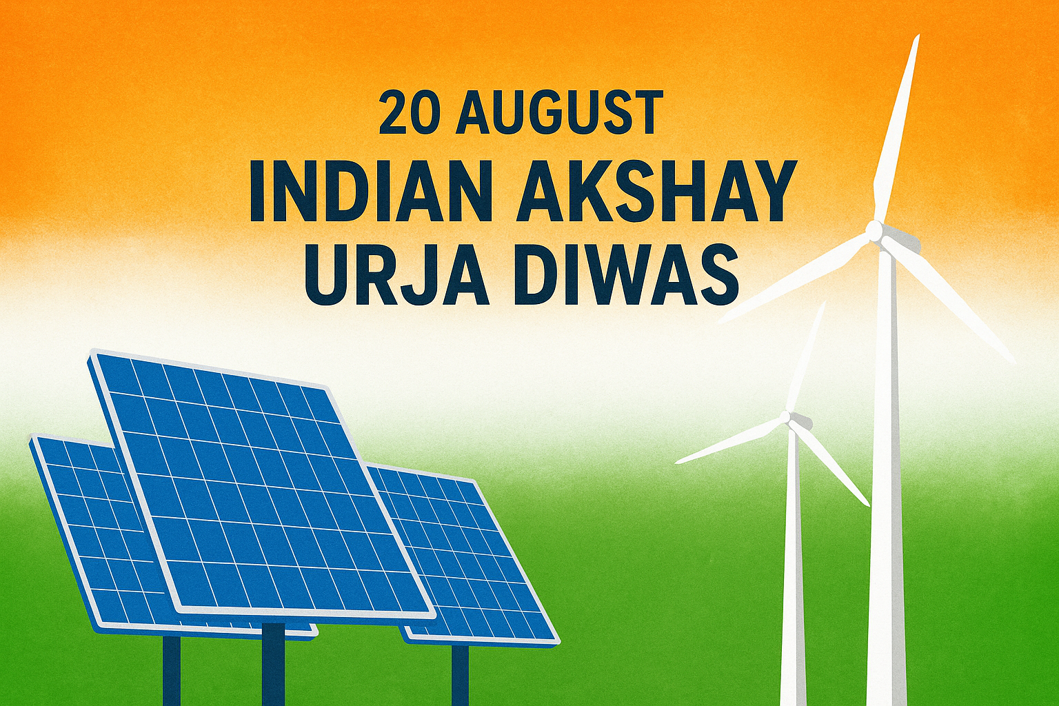 20 August – Indian Akshay Urja Diwas : महत्व, इतिहास और उद्देश्य