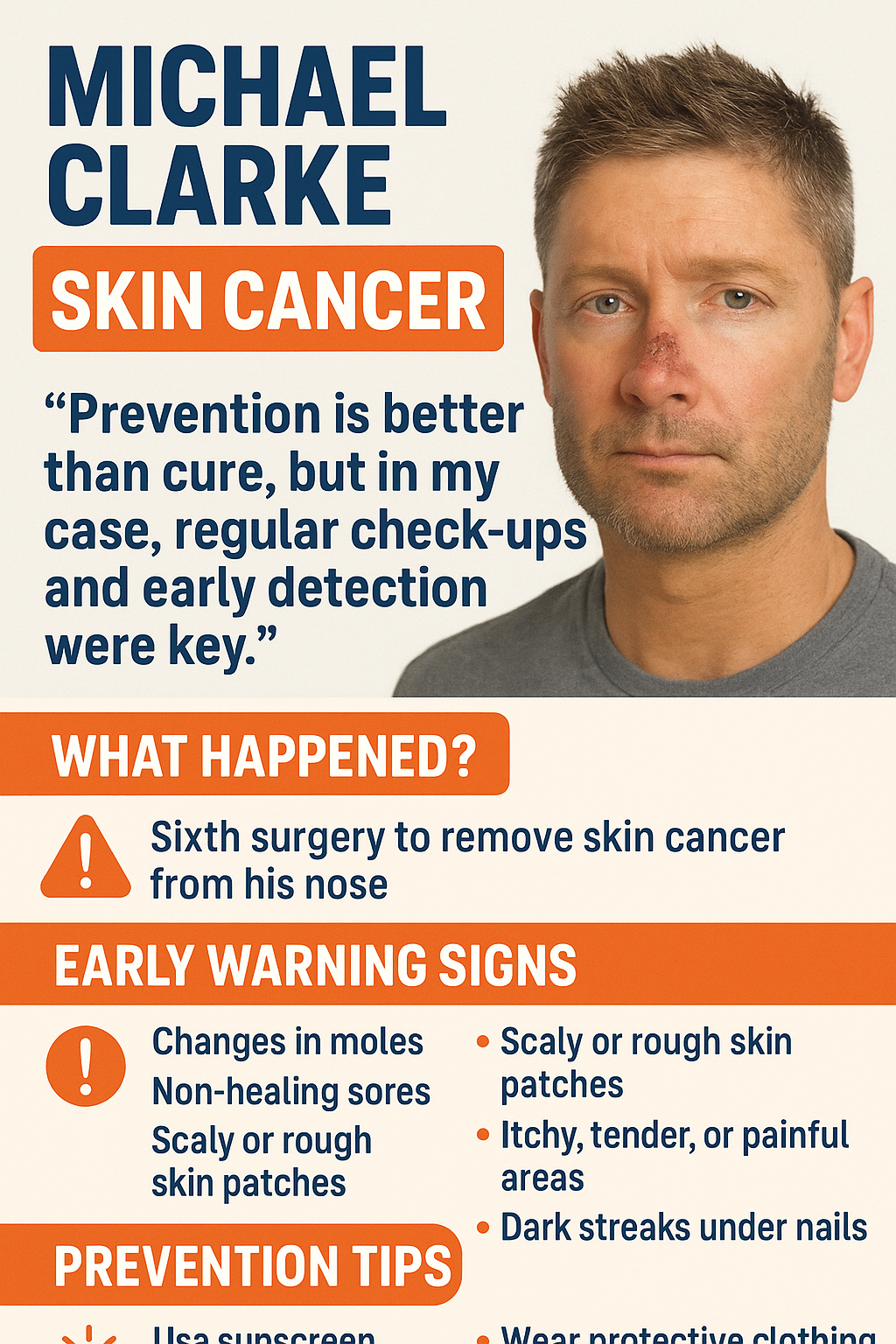 Michael Clarke Skin Cancer: A Wake-up Call for Everyone