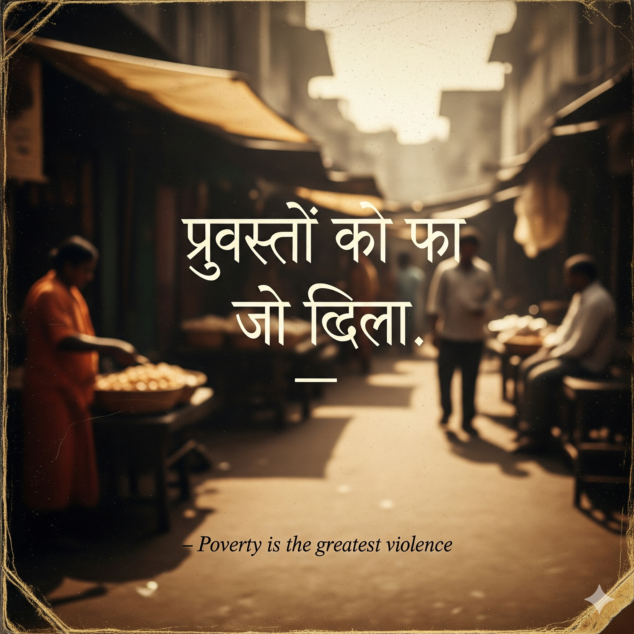 Poverty Quotes in Hindi
