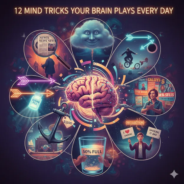 12 Mind Tricks Your Brain Plays Every Day | दिमाग के मजेदार खेल