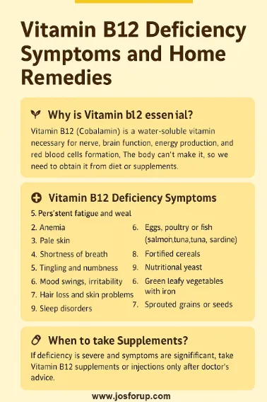 Vitamin B12 Deficiency के लक्षण और घरेलू इलाज
