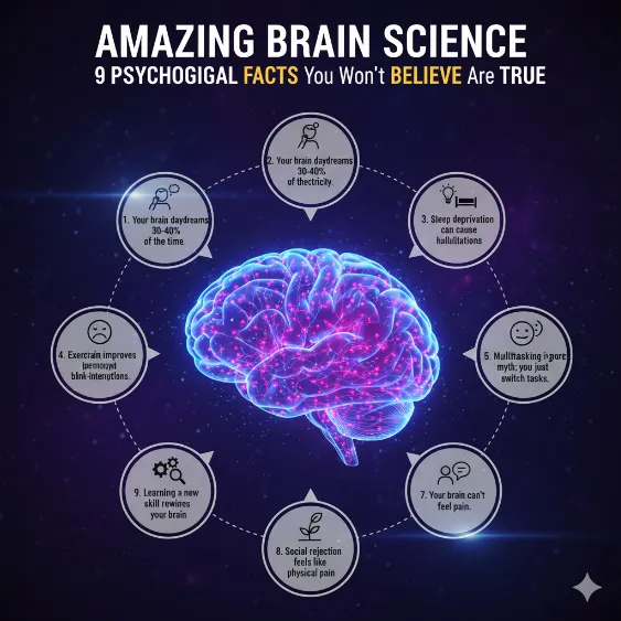 Amazing Brain Science | 9 Psychological Facts You Won’t Believe Are True