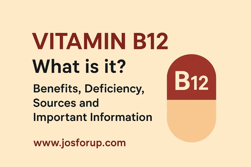Vitamin B12 क्या है? Benefits, Deficiency, Sources और Important Information