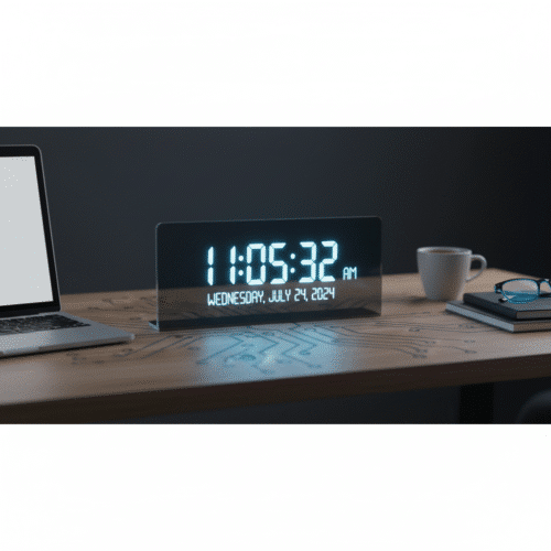 Real-Time Digital Clock and Date Display, Alarm