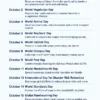 Important International Days in October 2025