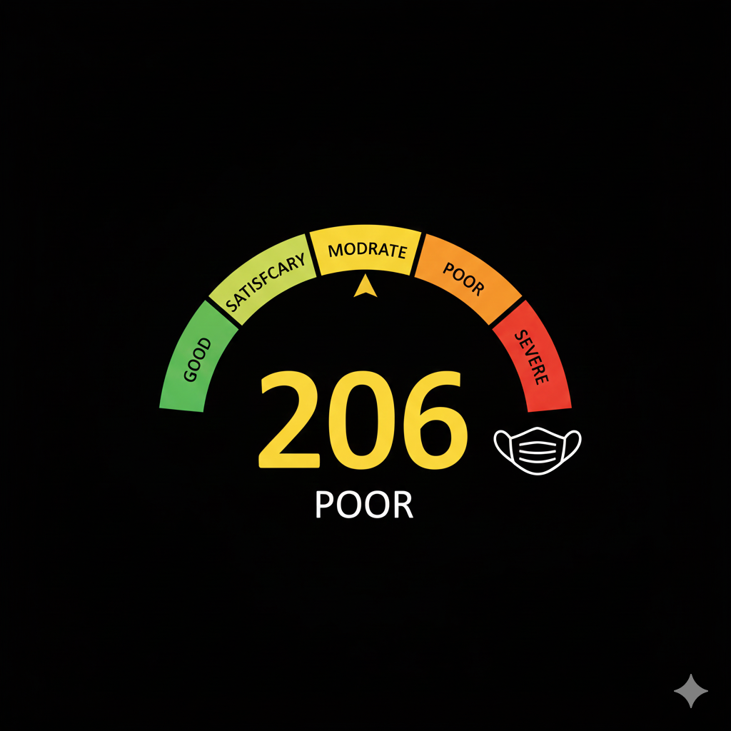 Firozabad का AQI-206: हवा में घुला ‘जहर’! 25 November 2025