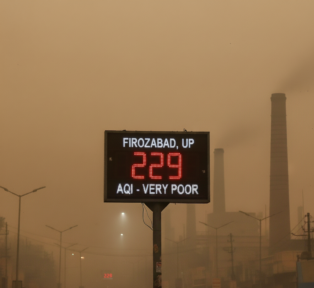 Firozabad का AQI: हवा में घुला 'जहर'!