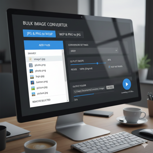 Bulk Image Converter JPG and PNG files to WEBP or PNG