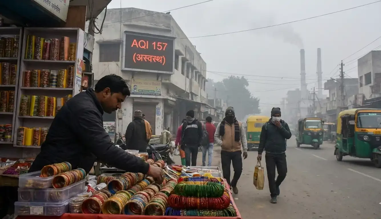 विरासत का धुंआ: Firozabad AQI-157 में सांसों पर लगता 'अदृश्य टैक्स' और भविष्य का संकट