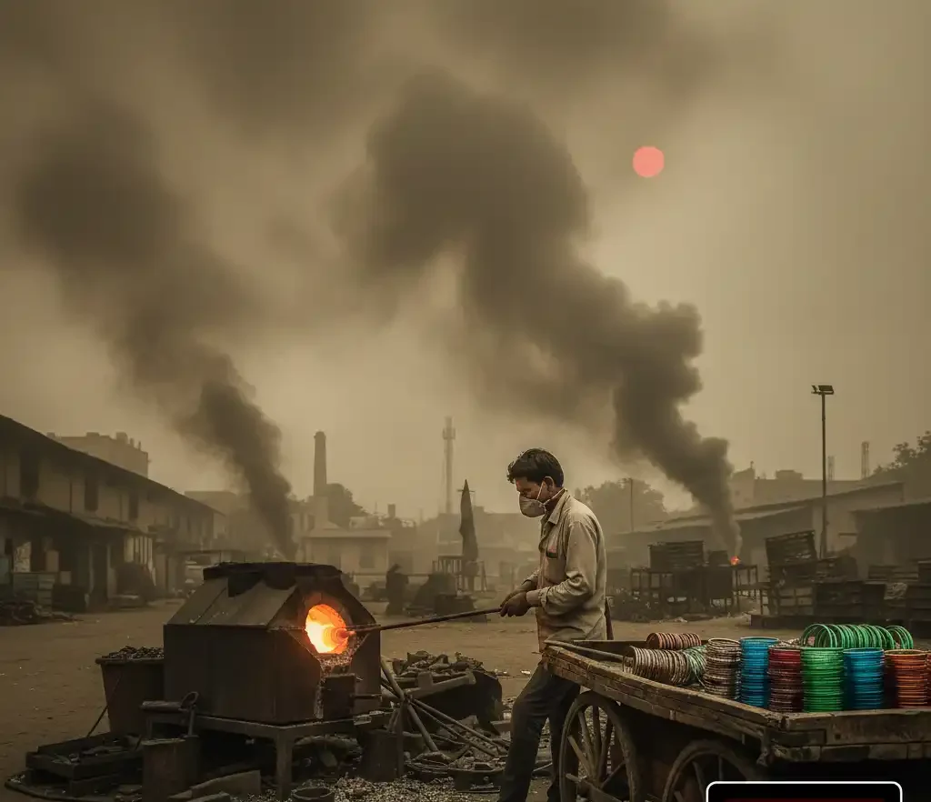 Firozabad AQI:कांच की चमक के पीछे धुंधलाता